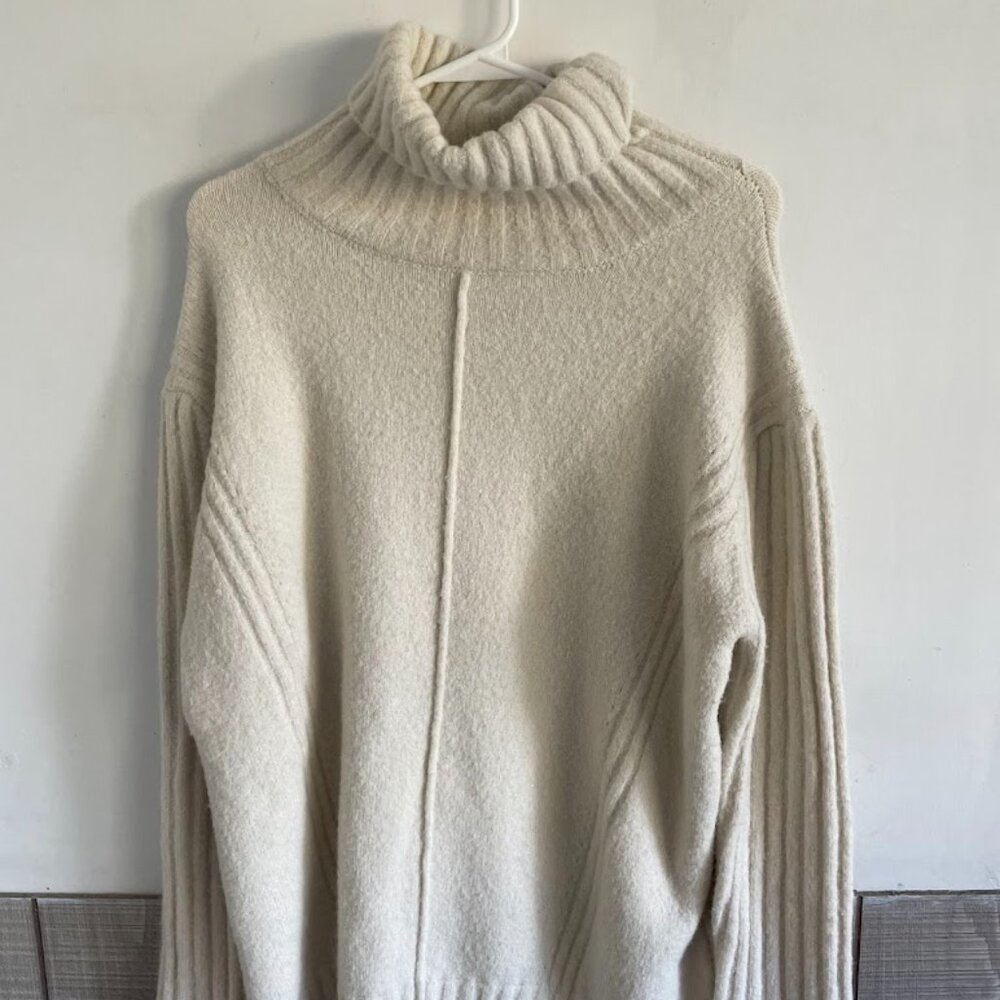 Lush cream turtleneck sweater